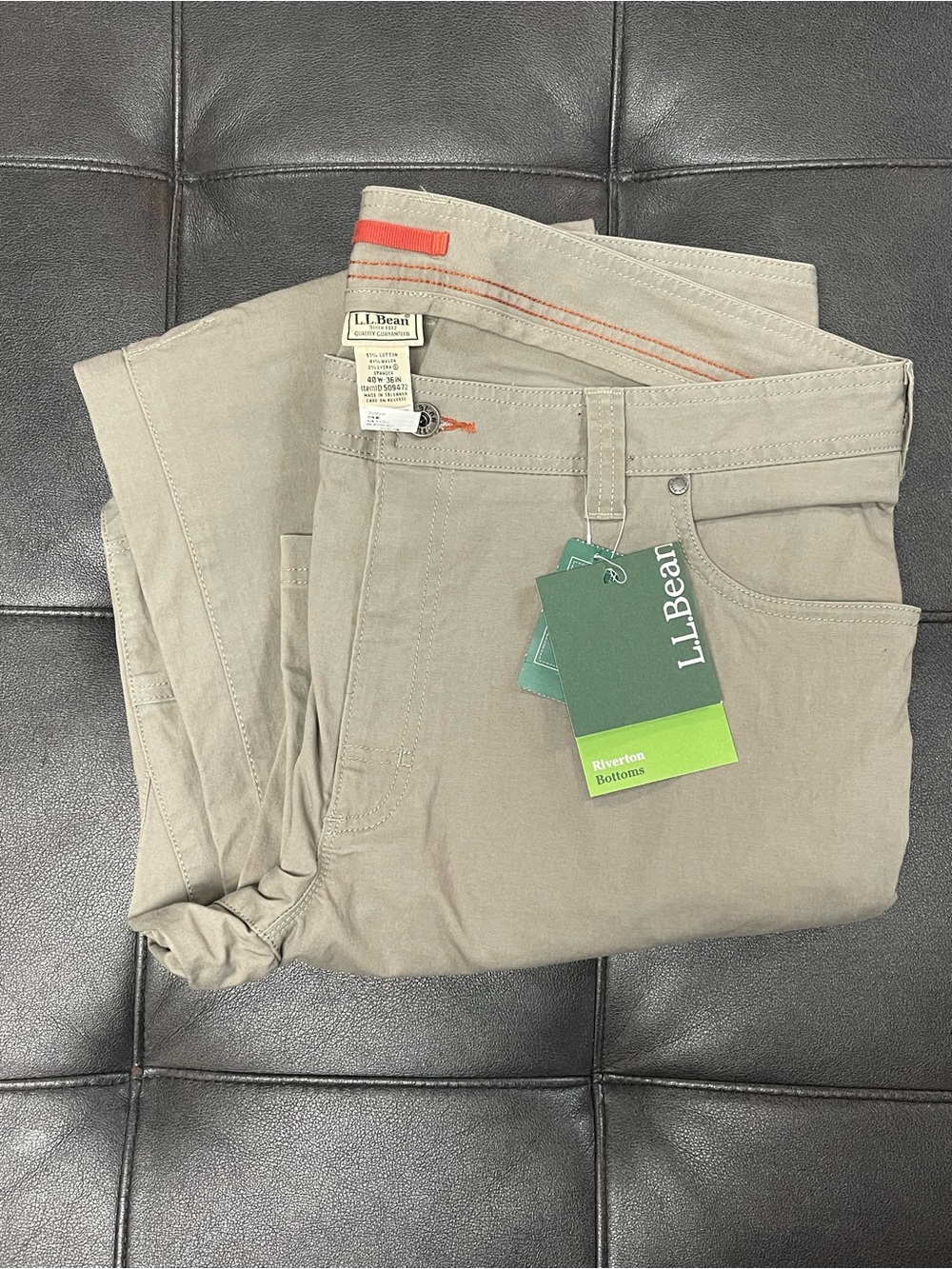 NWT Men’s L.L. Bean Riverton Pants 40x36